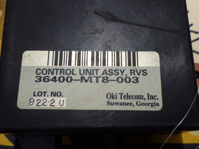1999 HONDA GOLD WING SPECIAL EDITION GL1500SE REVERSE CONTROL MODULE COMPUTER