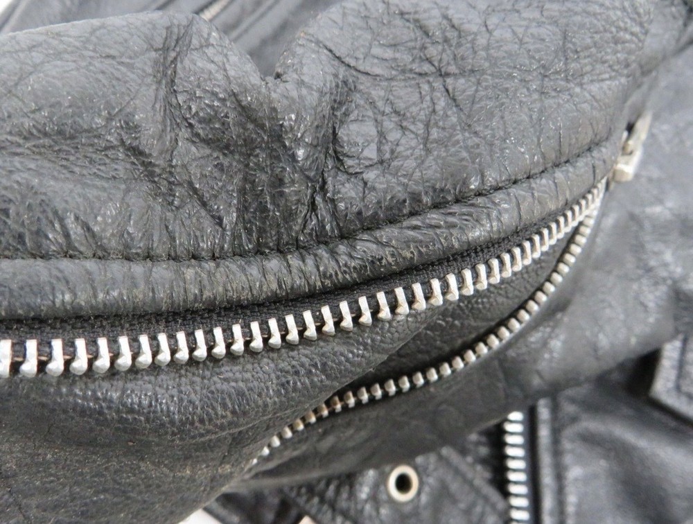 Harley Eagle Patch Leather Biker Jacket (aftermarket)