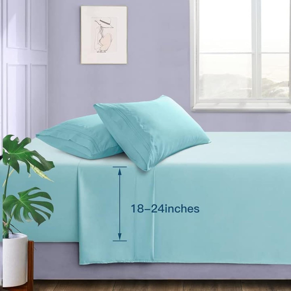 Extra Deep Pocket King Size Sheets - Hotel Luxury 1800 Thread Count Sheets & ...