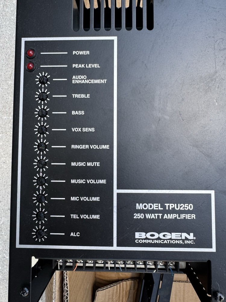 Bogen TPU250 Telephone Paging Amplifier (250W)