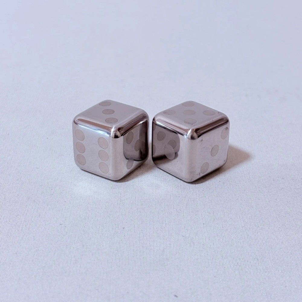 Dice Shaped Stainless Steel Ice Cube