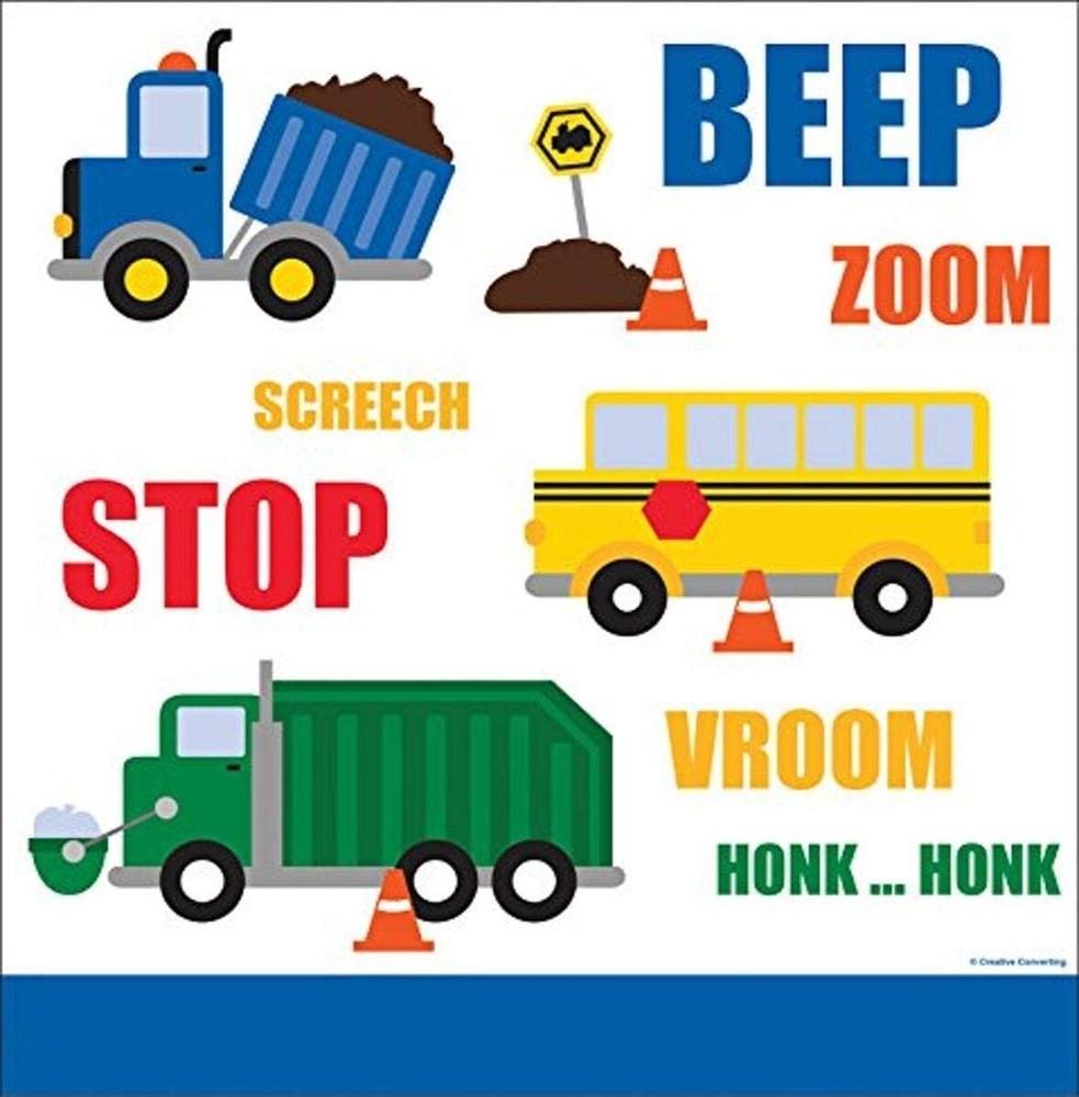 Vehicles Traffic Jam Party & Tableware