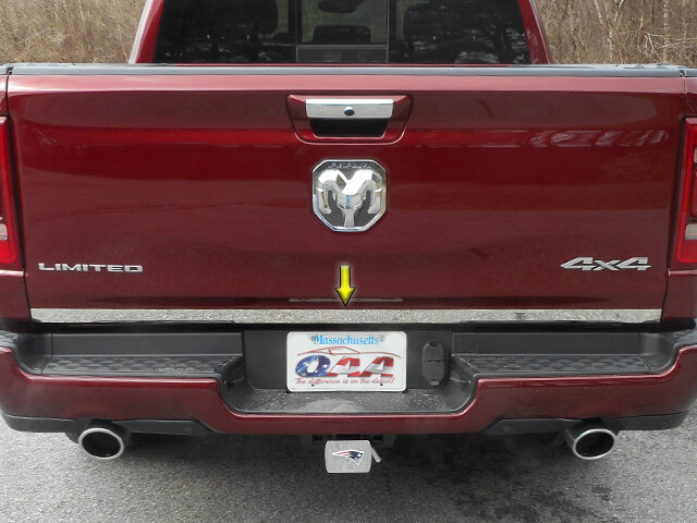 Stainless Chrome Tailgate Accent Deck Trim 1PC for Ram Pickup 2019-2021