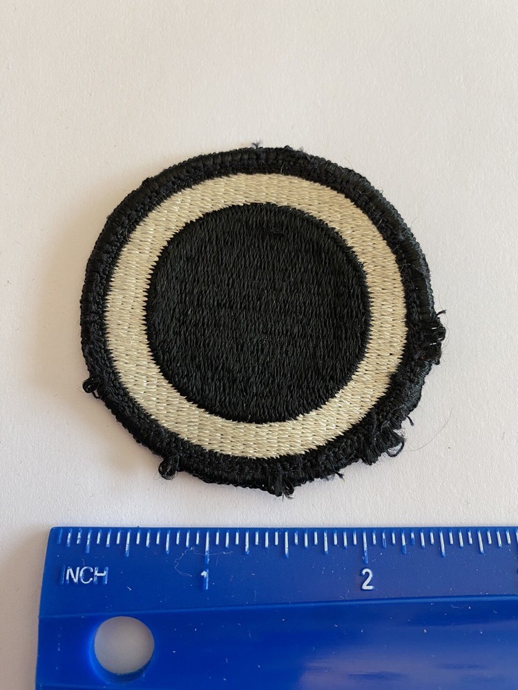 US Army 1st Corps White Black Circle INV5461