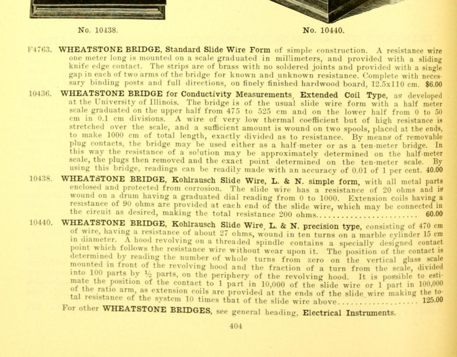 Antique CENCO Extended Coil Type No. 10436 Wheatstone Bridge