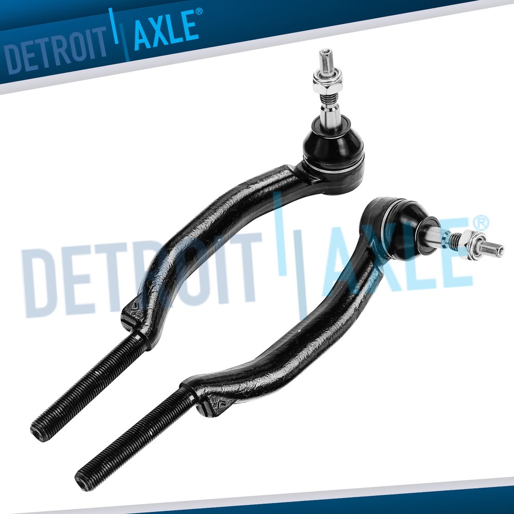 Pair Outer Tierod Ends for 2002 Chevy Trailblazer GMC Envoy Bravada 14mm Threads