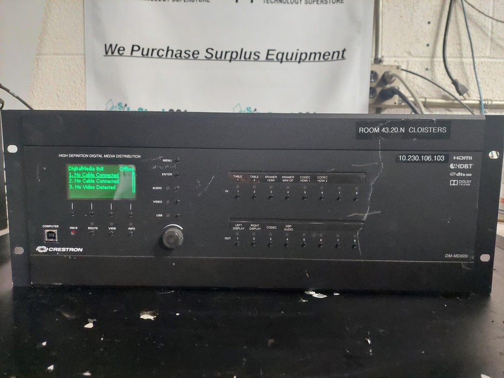 Crestron DM-MD8X8 High Definition Digital Media Distribution Unit