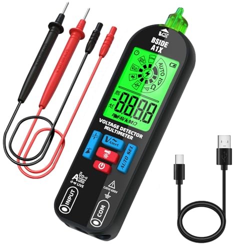 Smart Digital Multimeter Tester Rechargeable Electrical Voltmeter A1X