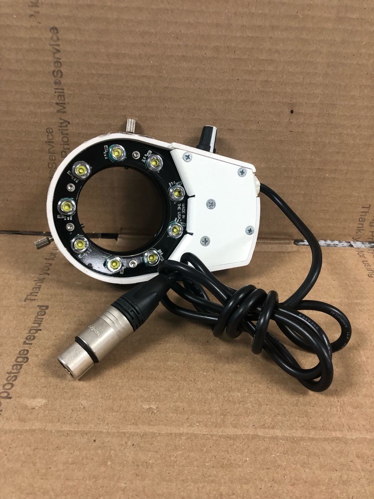 Micro-Lite LV2000 LED Microscope Ring Illuminator, ID: 2.35" (TESTED)