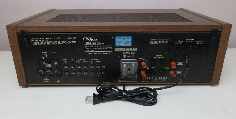 TECHNICS SA-600 RECEIVER WORKS PERFECT SERVICED FULLY RECAPPED + LED's