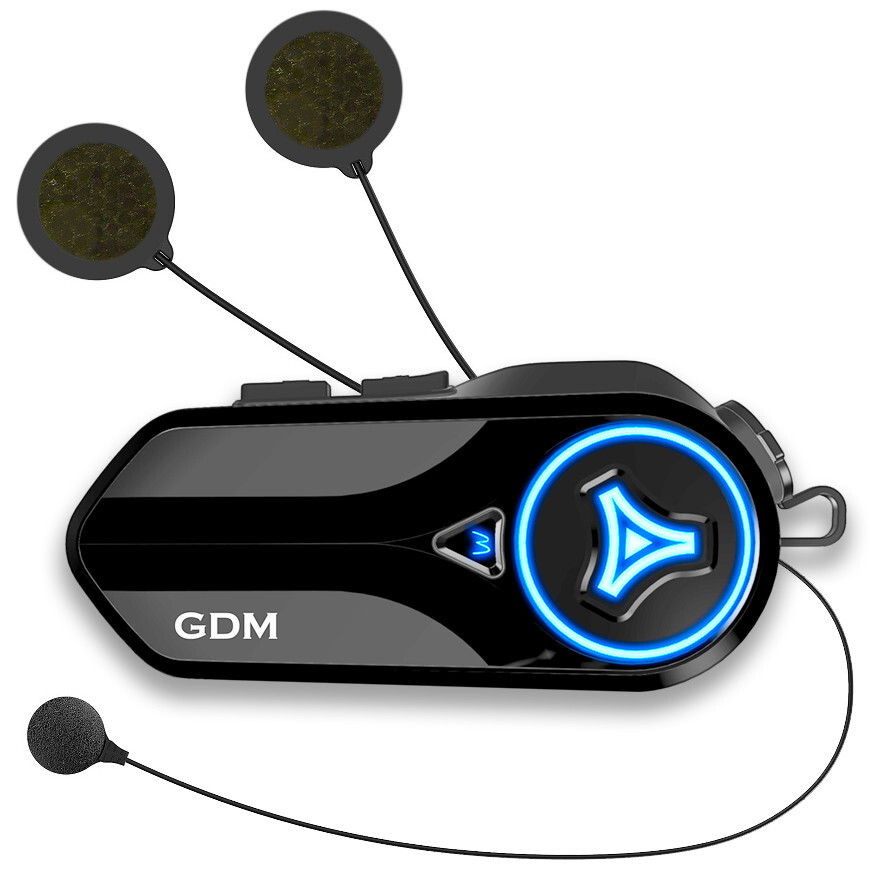 GDM HyperSonic Motorcycle Helmet Intercom Bluetooth headset