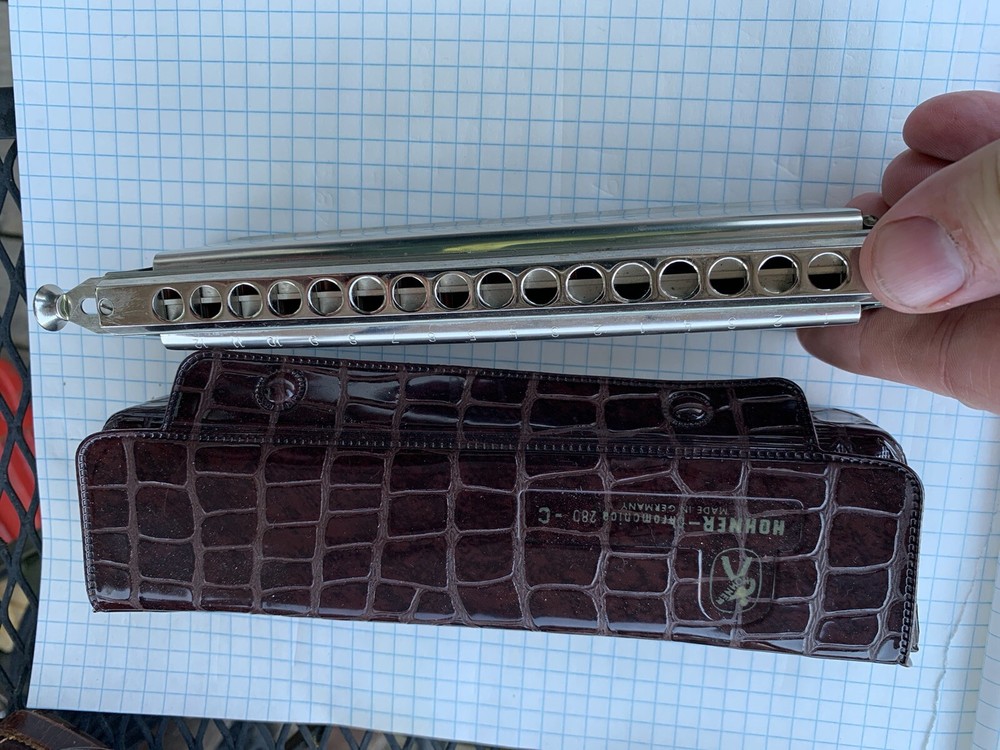 M HOHNER 64 CHOMONICA PROFFESIONAL MODEL HARMONICA