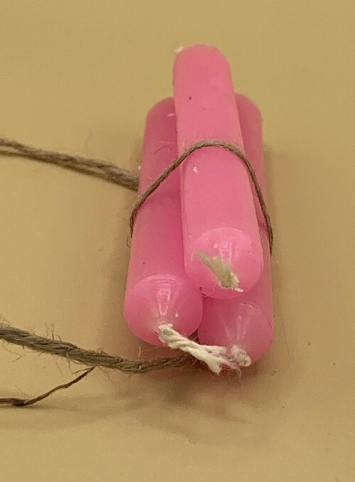 3 Pc Pink 4” Spell Candles