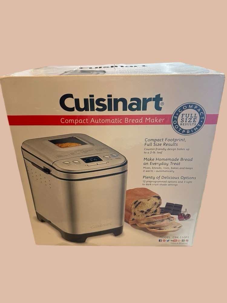 Cuisinart Bread Maker CBK-110P1 Compact Automatic 2 lbs Loaf Bread Machine New