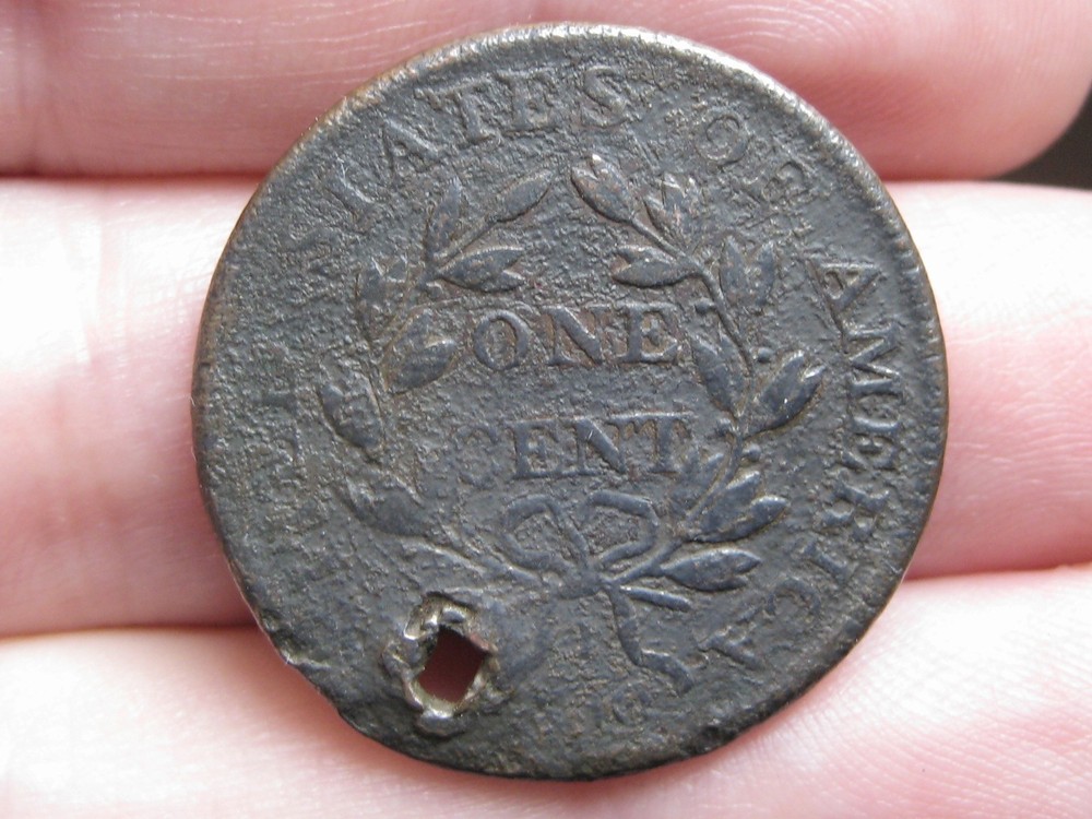 1807 Draped Bust Large Cent One Penny- Fine Details