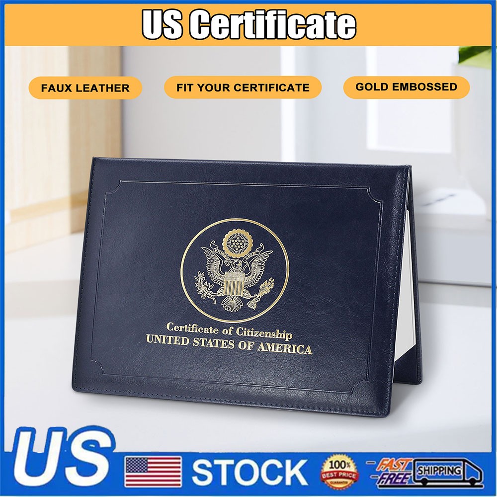 Citizenship Certificate Holder - US Citizenship Gifts - PU Naturalization US
