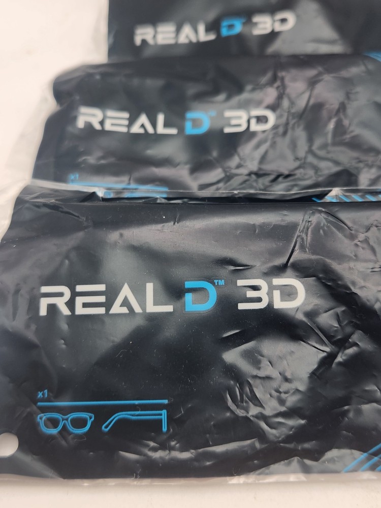 NEW! 4 Pair Real D 3D glasses. Not opened.