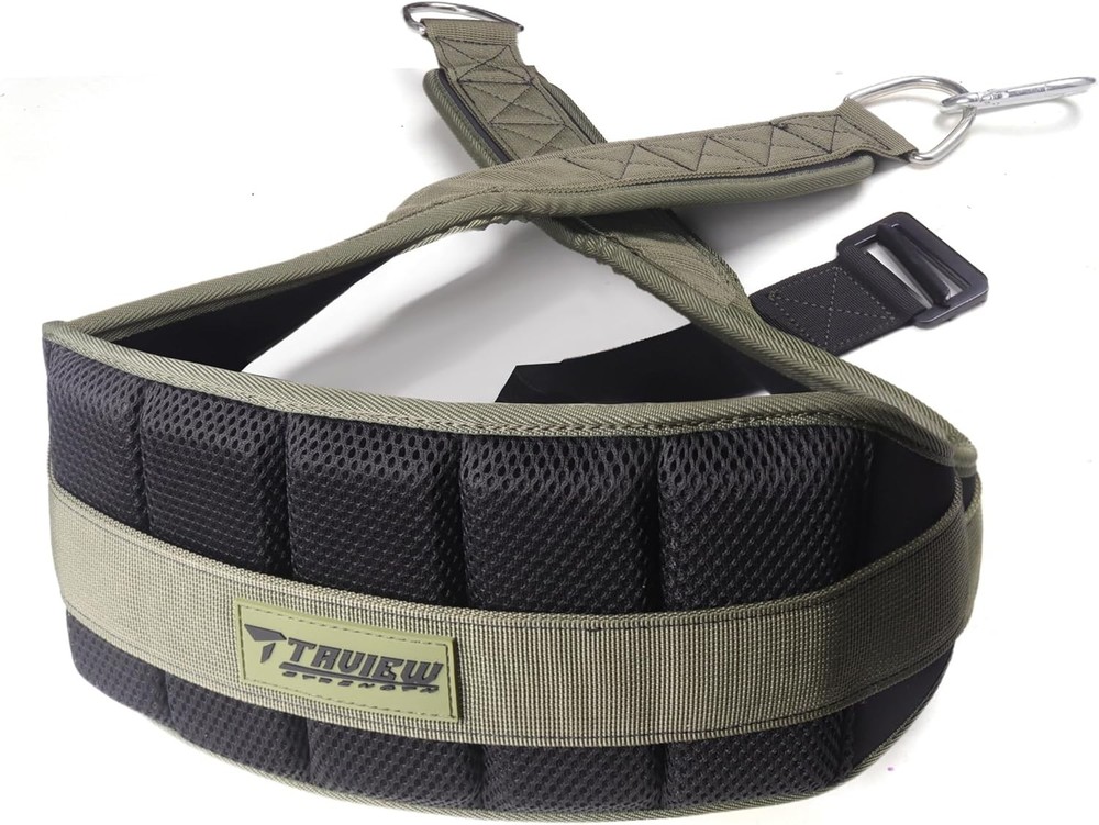 Belt for Squats, Rack Attachment & Squat Machine, Weight One Size, Green