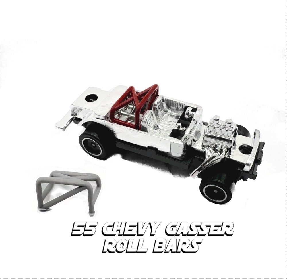 55 CHEVY GASSER ROLL BARS (3D PRINTED RESIN)