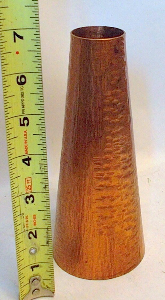 GERMAN signed WALL Handmade Copper Vase