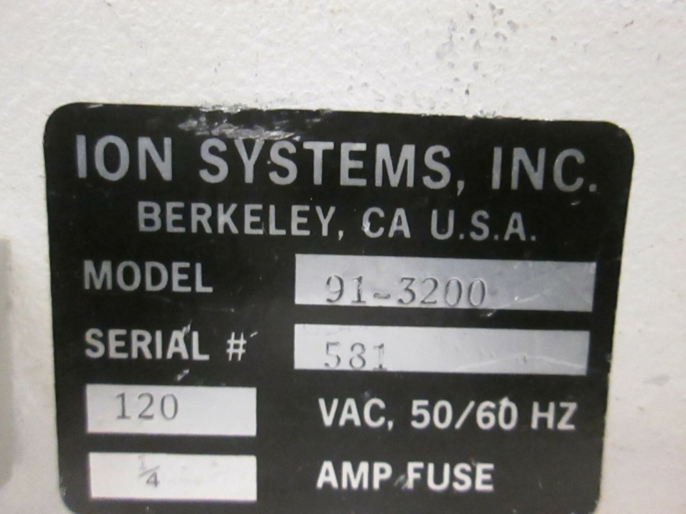 Ion Systems, Inc, Nil Stat FlowBar System, 91-3200, Used