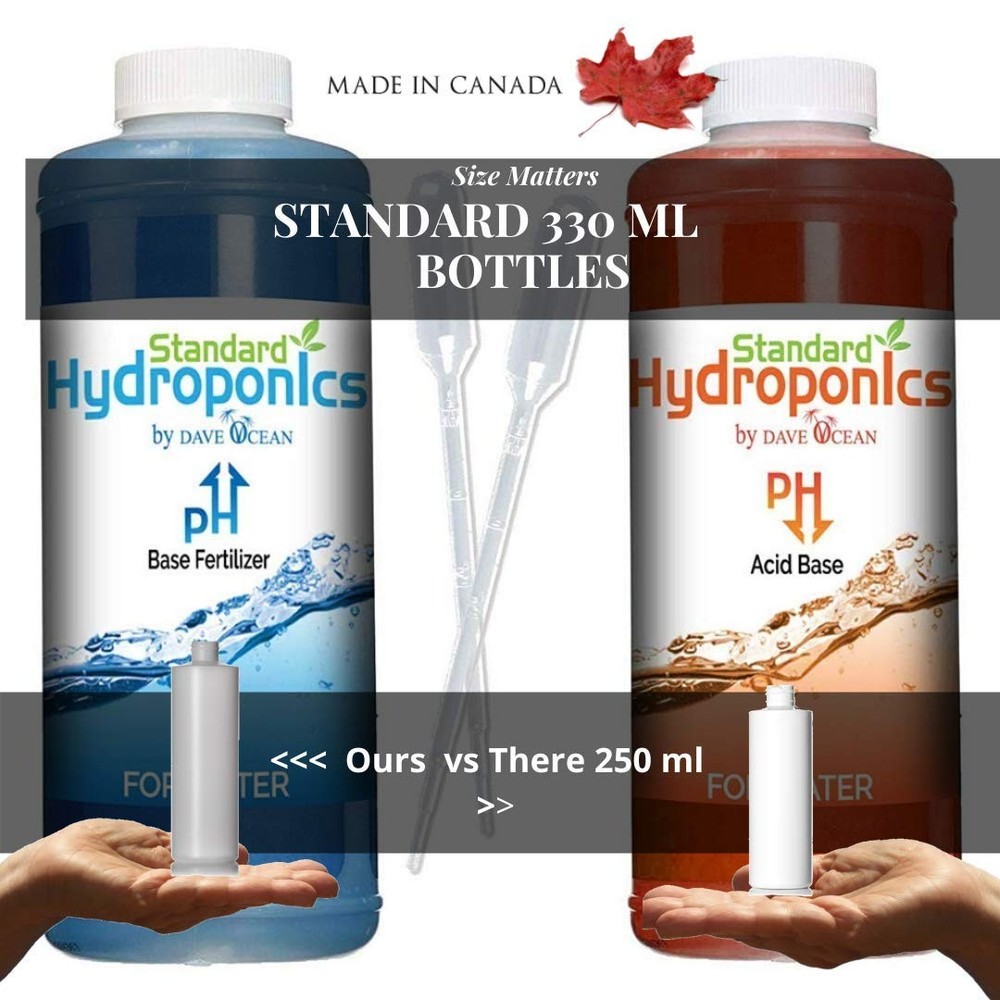 Standard Hydroponics pH Up and Down Kit - 10 Ounce Bottle pH Adjuster for Hyd...