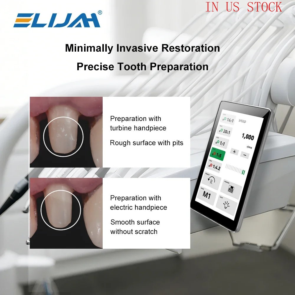 Dental LED Touch Screen Micro Motor Inner Water Spray Type Electric Brushlesss