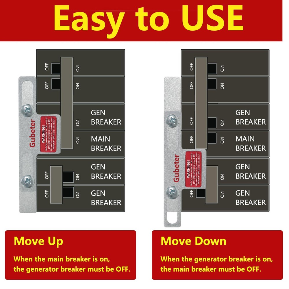 Generator Interlock Kit Compatible With Square D Generator Interlock Kit For Hom