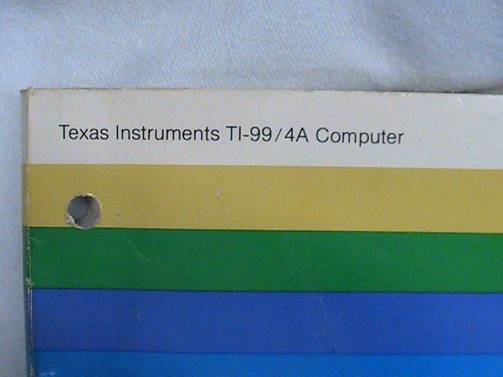 USED TEXAS INSTRUMENT MANUALS FOR TI99/4A COMPUTER BEGINNERS BASIC USER'S REFER