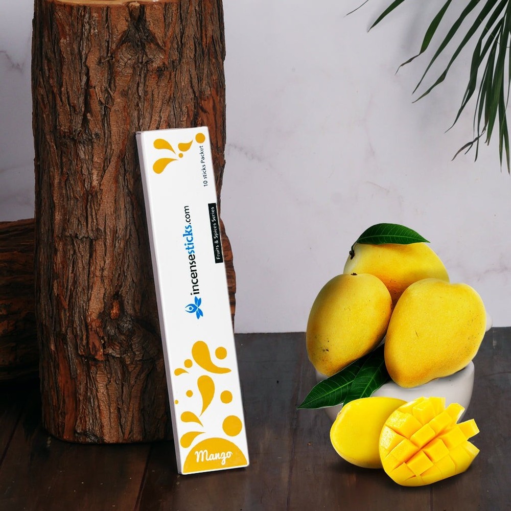 Mango Incense 8" inch 10 Sticks Pack: 1 Pack