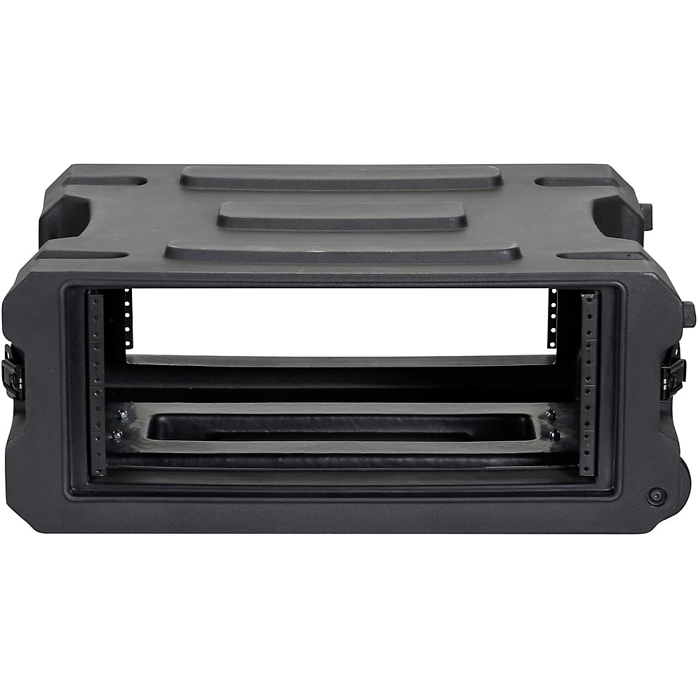 Gator G-Pro Roto Mold Rolling Rack Case Black 4 Space