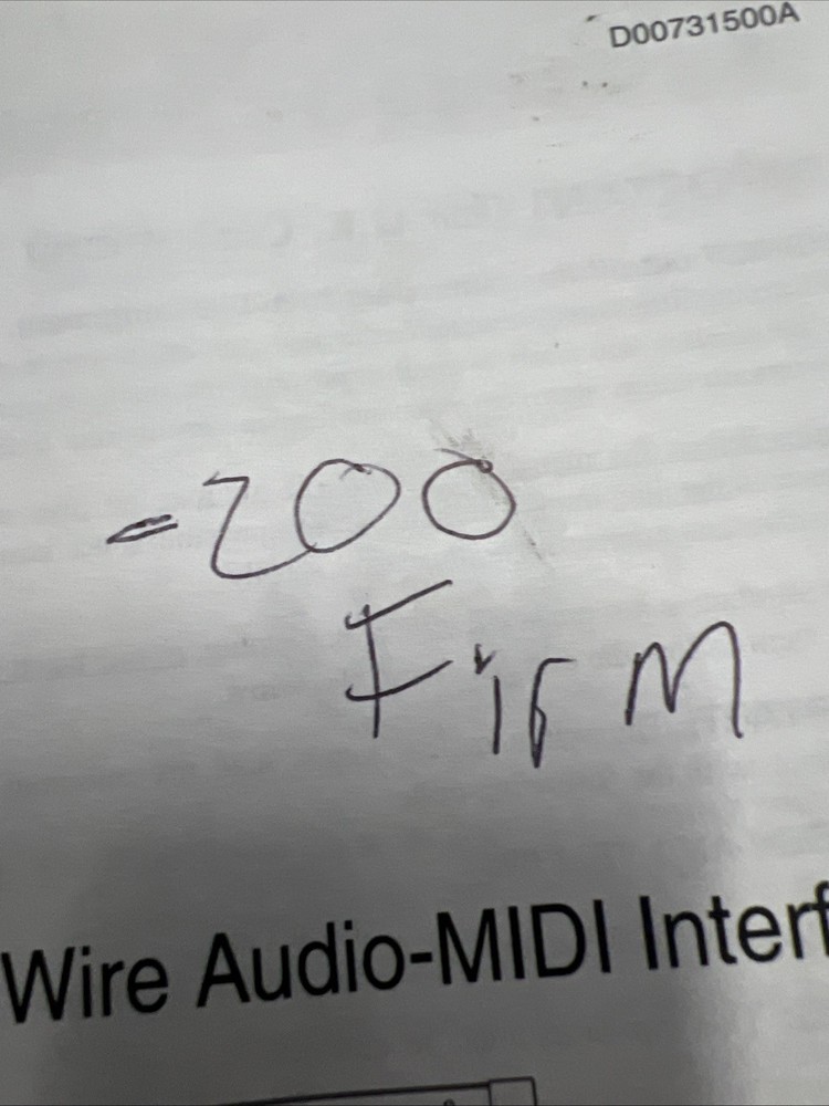 TASCAM FW-1884 FireWire Audio/MIDI Interface & Control Surface Mixer.