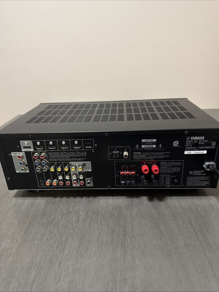 Yamaha RX-V377 AV Receiver + Remote Tested Bundle