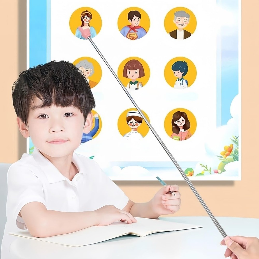 Retractable Adjustable Finger Pointer for Teachers - Perfect for Presentations
