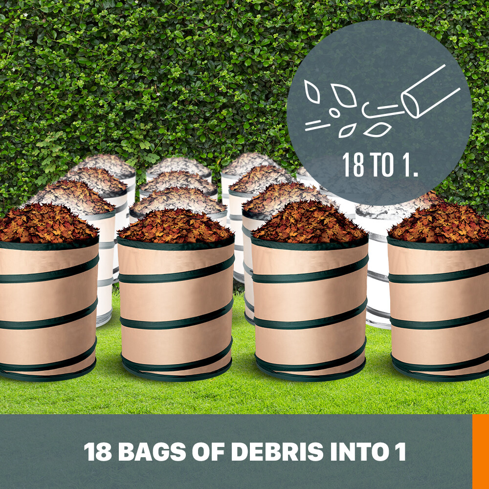 WG509 Worx TRIVAC 3-In-1 Electric Leaf Blower/Mulcher/Vacuum with Metal Blade