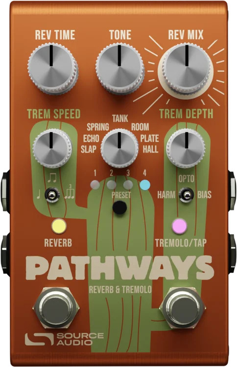 Source Audio Pathways Reverb + Tremolo Pedal