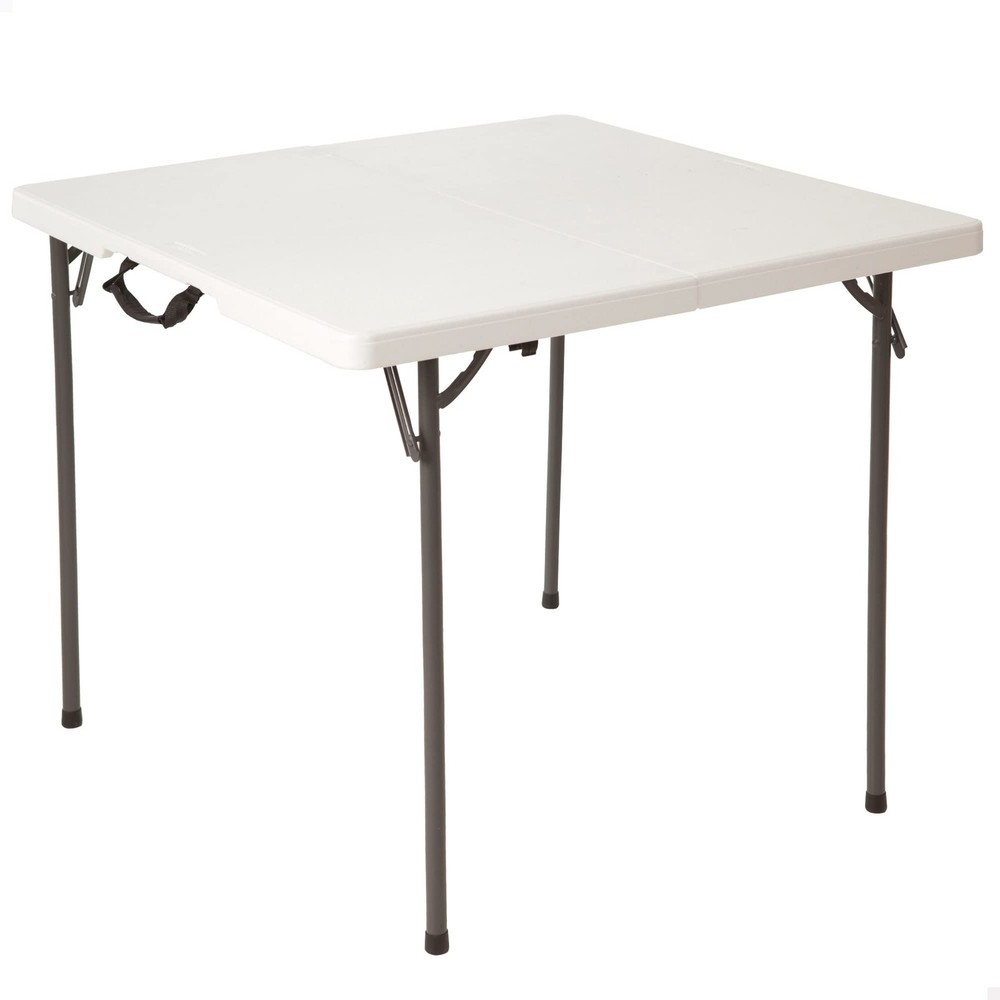 "34-Inch Fold in Half Square Table - Portable and Versatile Design"