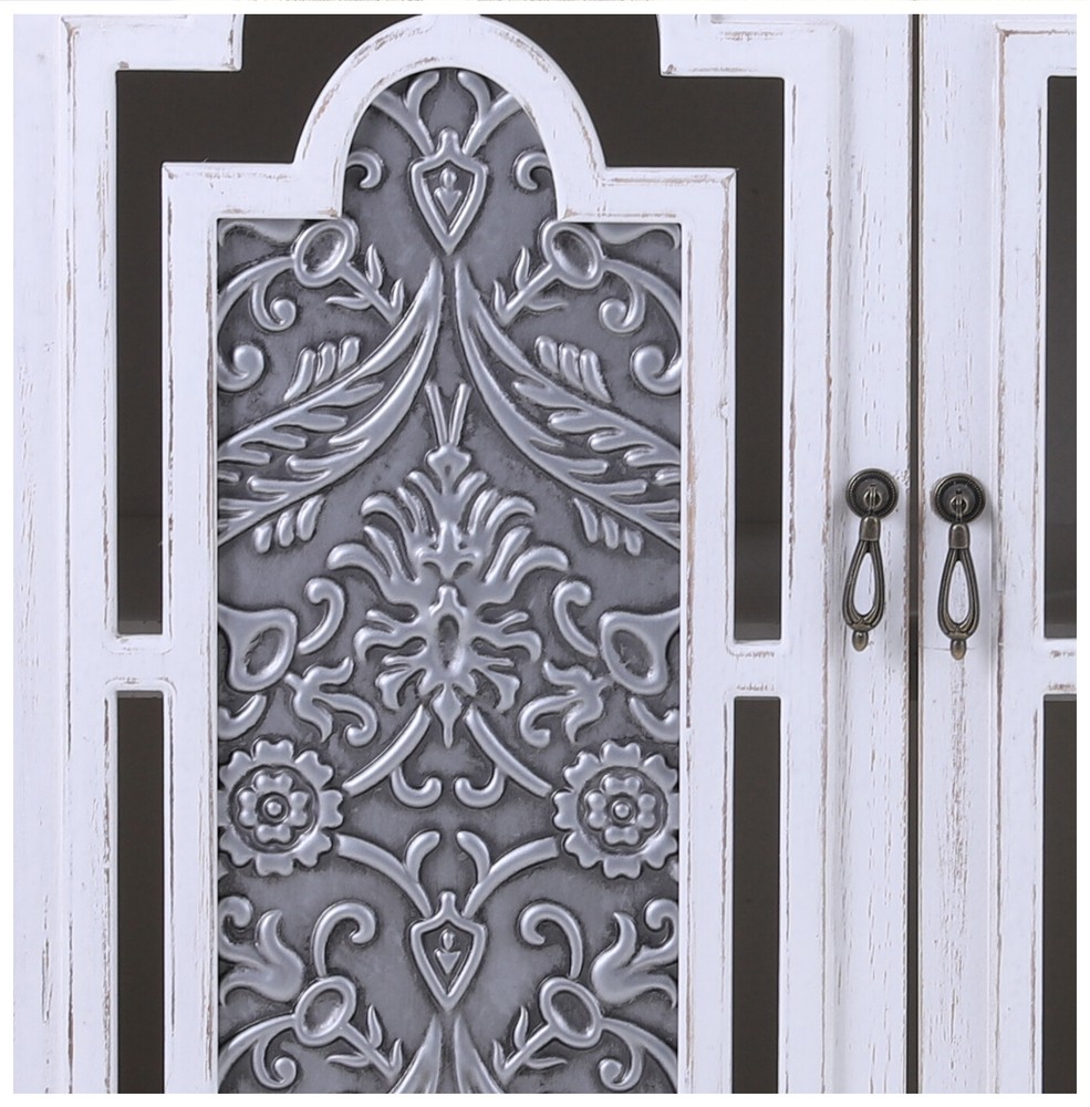 Accent Storage Cabinet 2 Doors Decorative Cabinet Buffet & Sideboard White