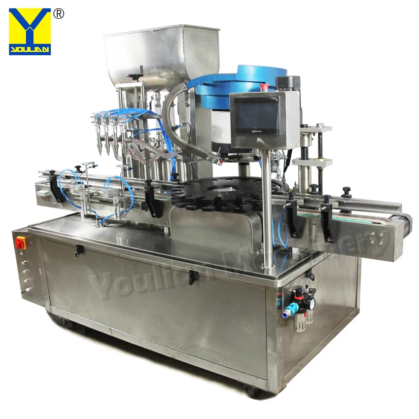 Automatic Small Glass Plastic Bottle Spray Perfume Filling and Capping Machine