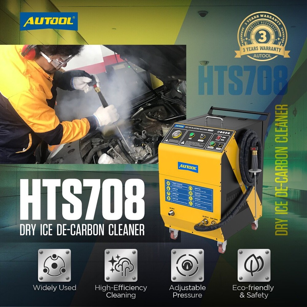 AUTOOL HTS708 Dry Ice Blasting Cleaning Machine Efficient Dry Ice Blaster Machin