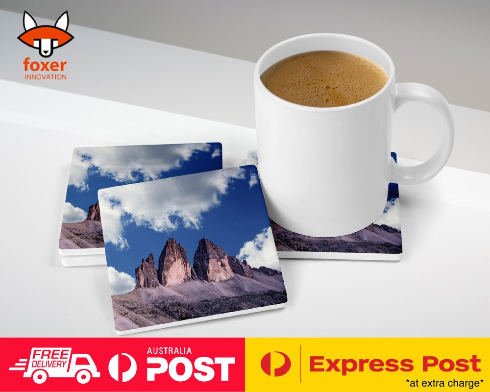 COASTER COFFEE DRINKING MAT|MOUNTAIN ROCKY ROCKS CLIFF SKY