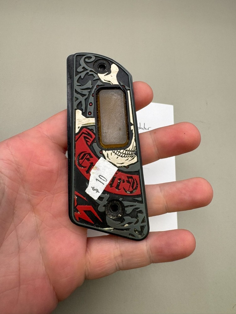 Empire PB 1911/45 Style Bob Long Intimidator LCD Grips-Multicolor Pattern