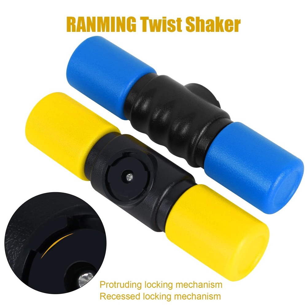 Twist Shaker 3PCS Double Row Shakers Percussion Instruments Set Medium Volume...