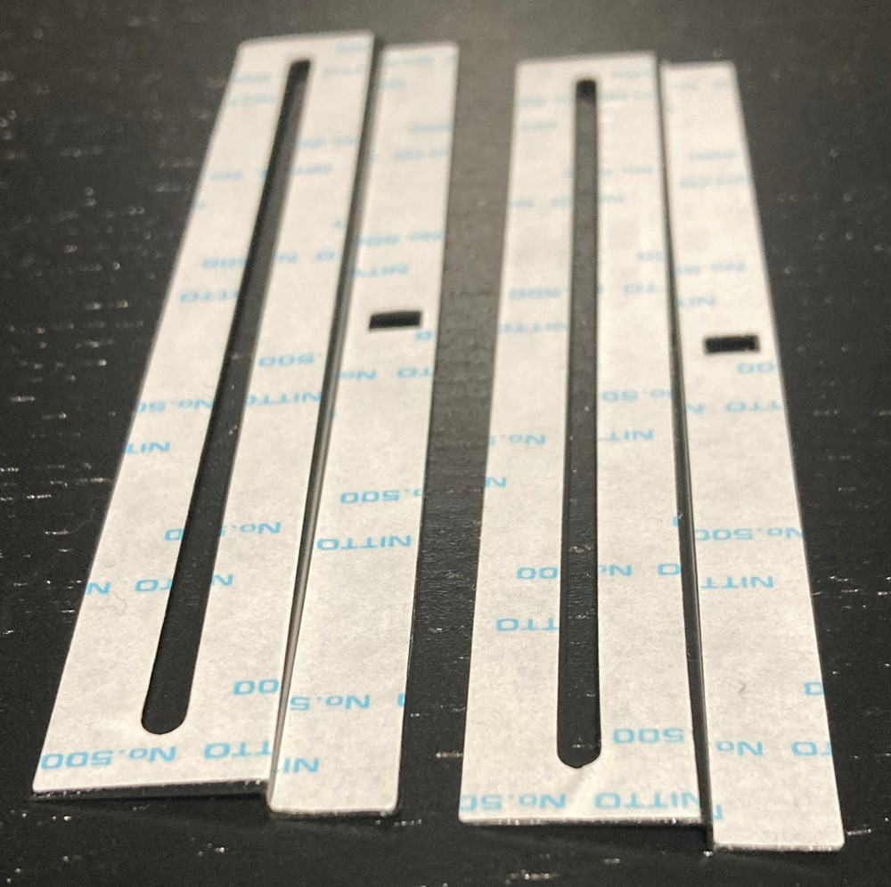 (1) TECHNICS TURNTABLE PITCH CONTROL REPLACEMENT STRIP ORIGINAL BLUE/WHITE RARE