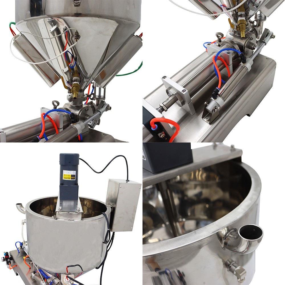 30-300ml Paste Liquid Filling Machine with Heating,Mixing Function Horizontal