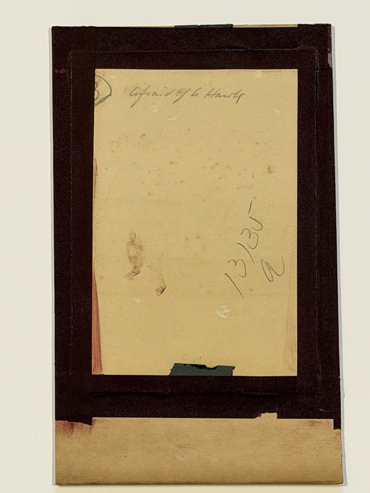 Vintage Native American Photo: Afraid of A Hawk; Cabinet Card; Early 1900s