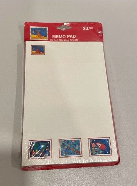 MINT USPS Stamp Memo Pad Notepad 2000 Stampin' the Future Collection.