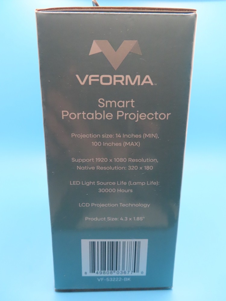 Vforma Digtal Smart Portable Projector