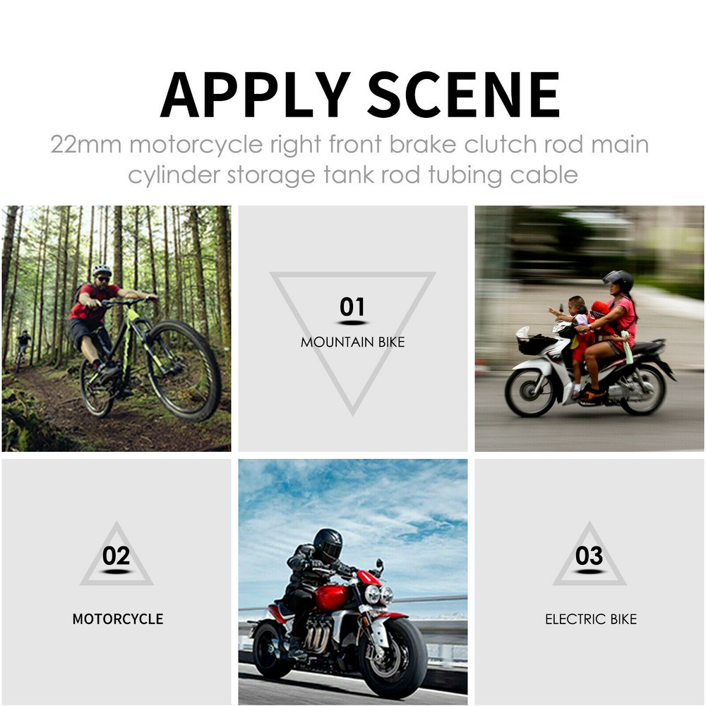 7/8" Motorcycle Right Brake Levers Master Cylinder Reservoir Lever M10 US