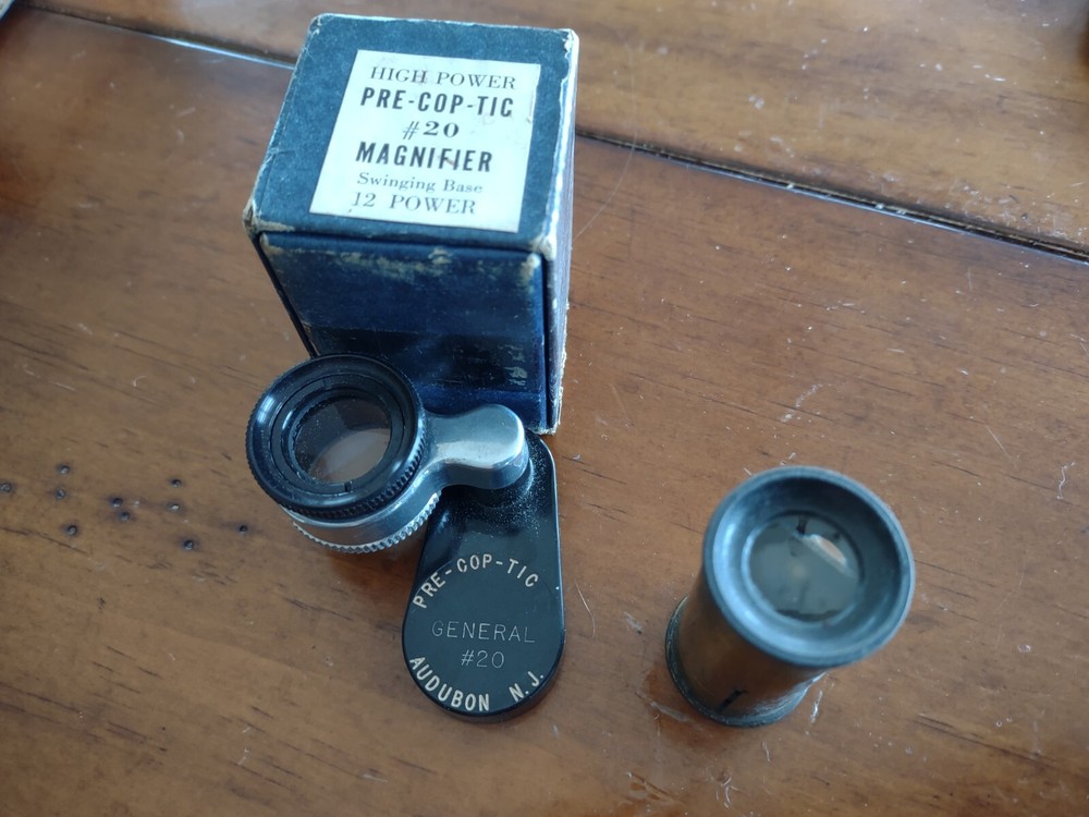 Antique Magnifiers Lot Plus Box